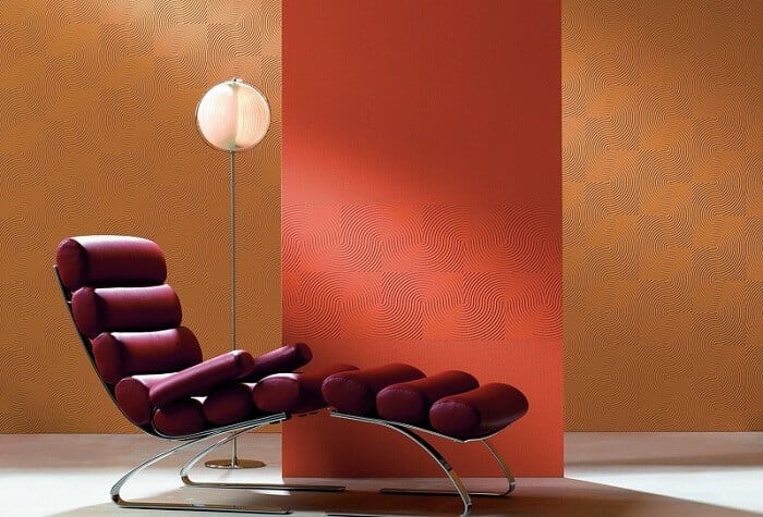 обои под покраску в интерьере