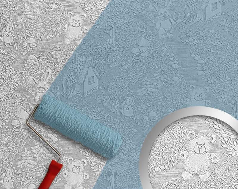 бумажные обои под покраску