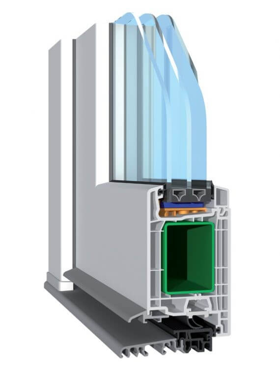 Конструкция металлопластиковых дверей