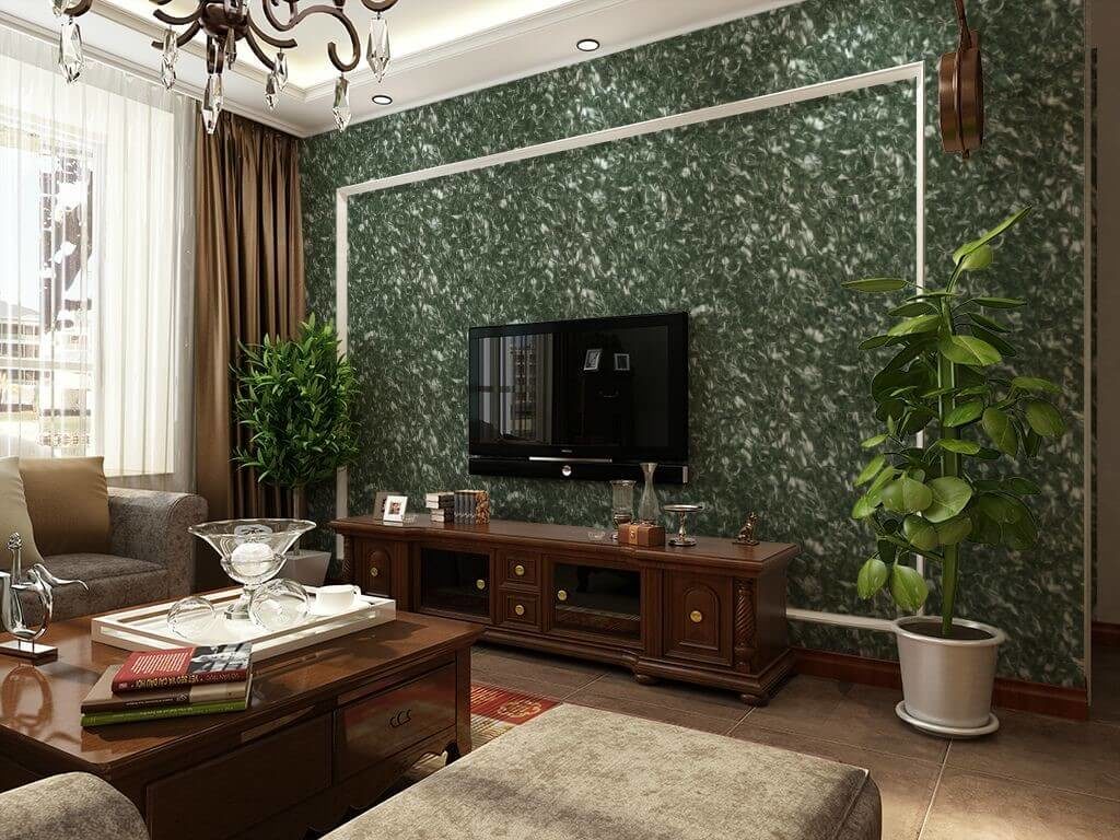 Шовкові рідкі шпалери в інтер'єрі