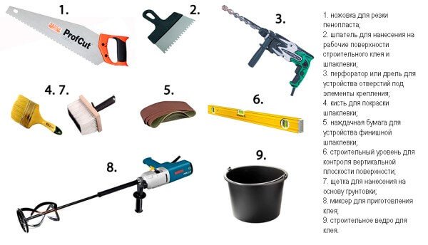 Инструменты для утепления стен лоджии