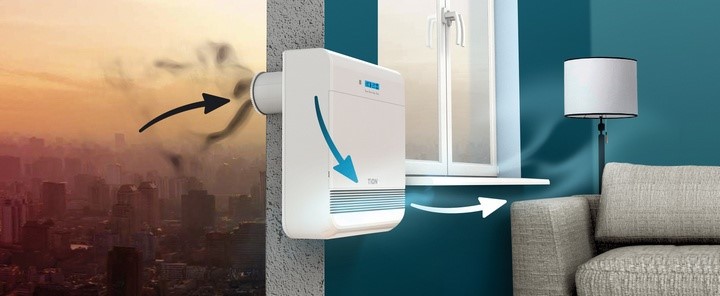 Процесс работы вентиляционной системы бризер