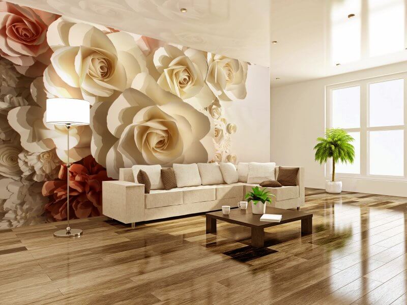фотообои в гостиной