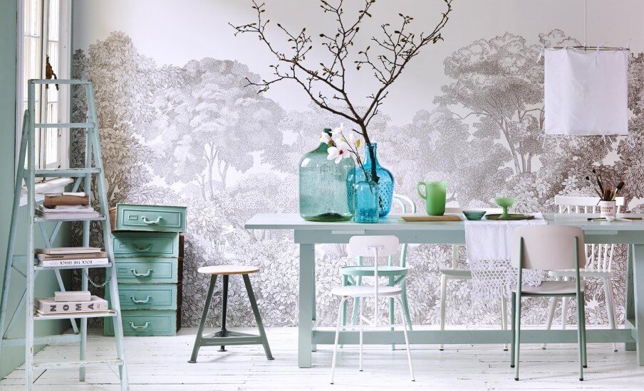 красиві фотошпалери на кухні