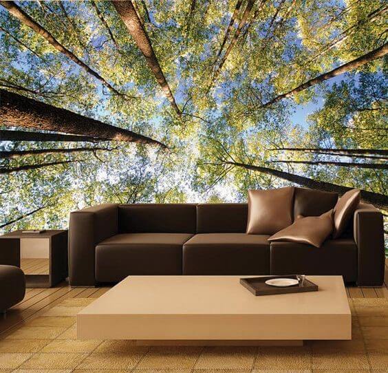 3д шпалери дерева