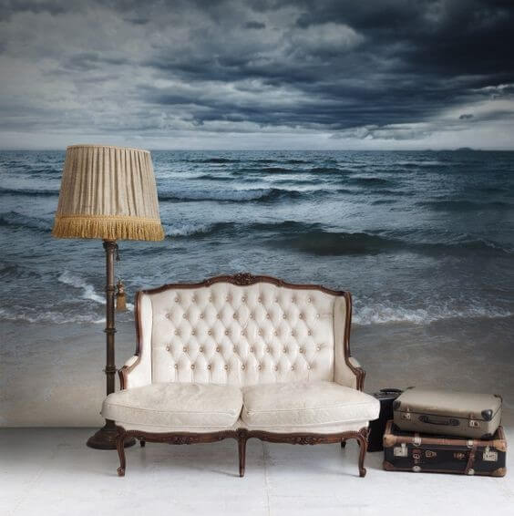 панорамні 3д фотошпалери море