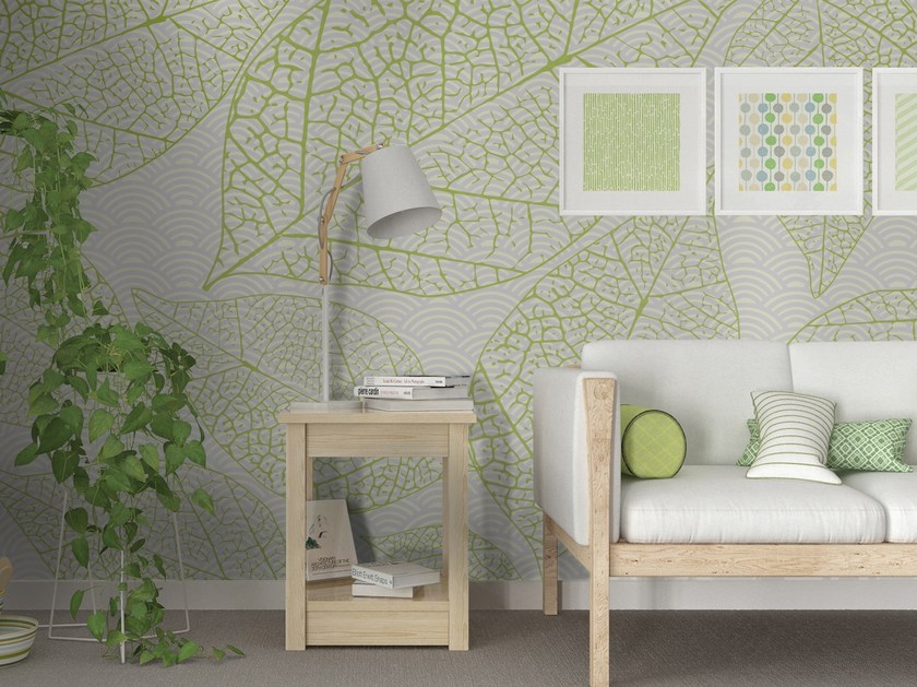 обои под покраску в интерьере