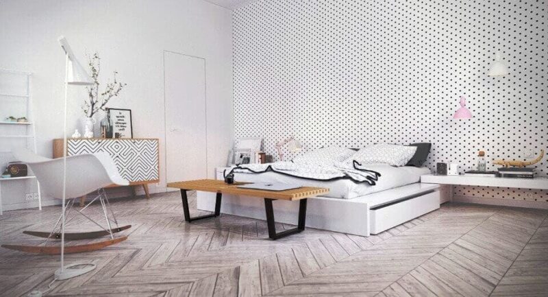 дизайн білої спальні