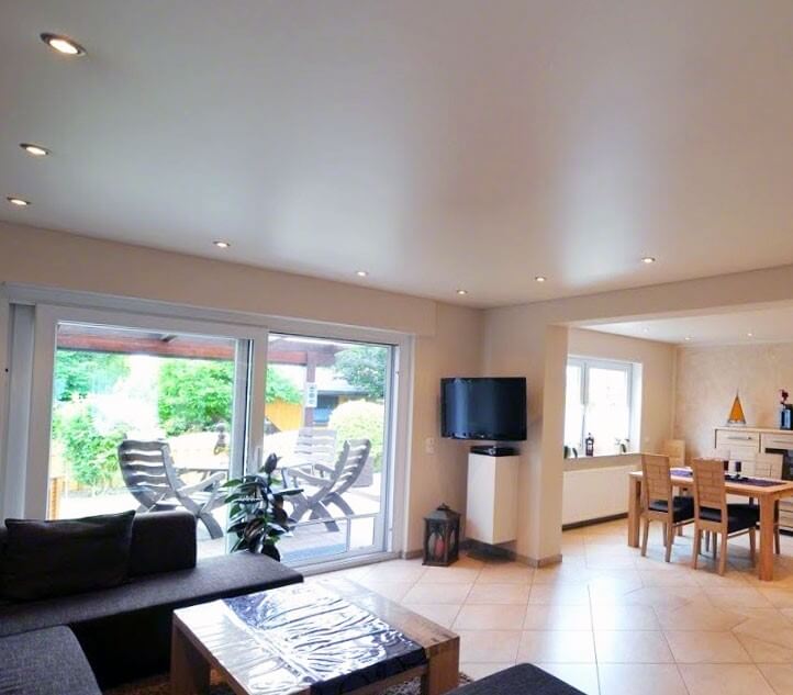 тканевый потолок в интерьере