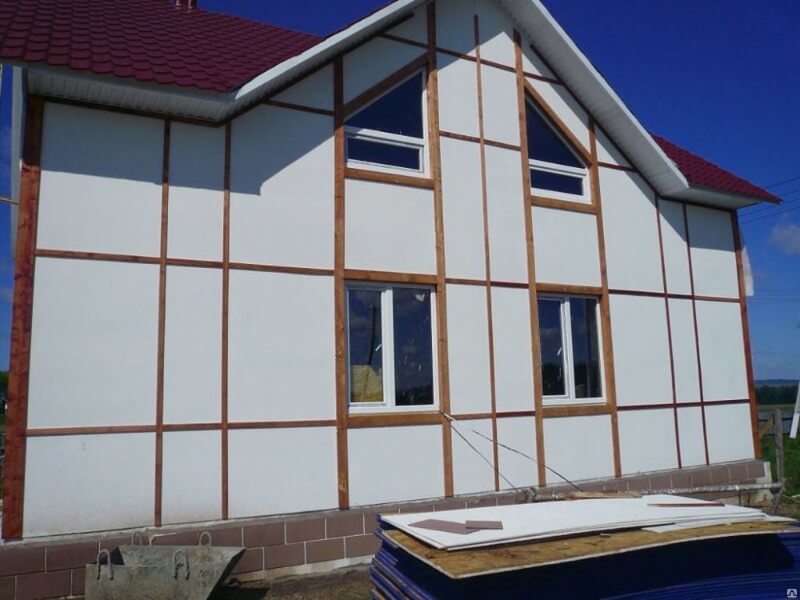 наружная отделка фасада гипсокартоном