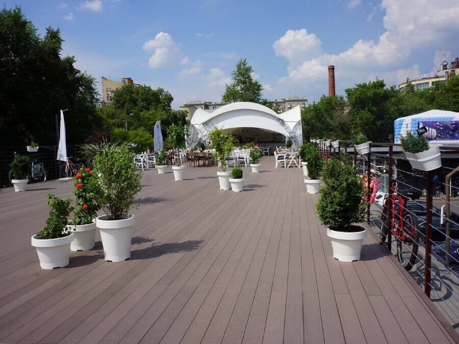 террасная доска на площадки