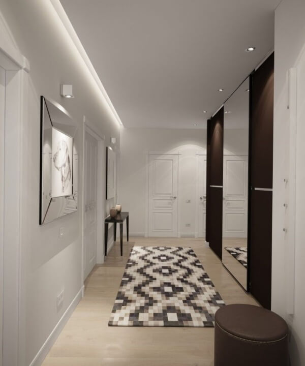 сірий коридор інтер'єр