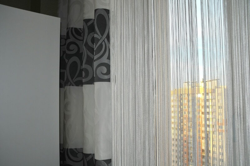 мотузкові штори на кухню