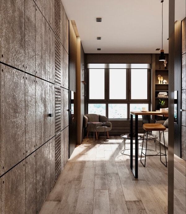 квартира лофт освещение