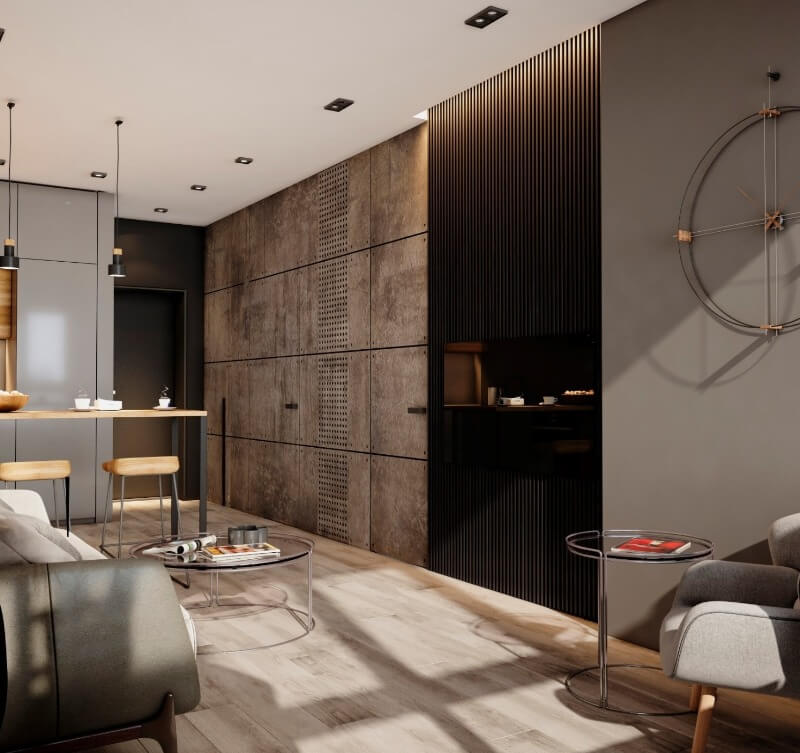 отделка квартиры в стиле лофт