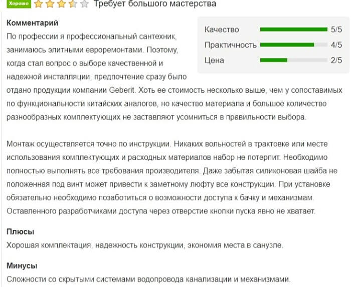 Geberit отзывы
