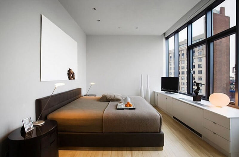 минимализм маленькая спальня