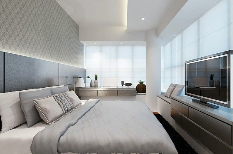 дизайн стелі в спальні