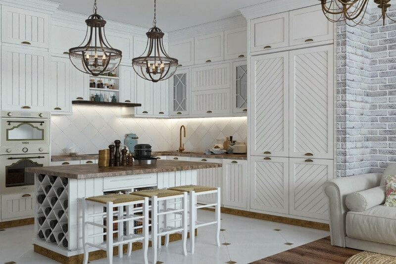 інтер'єр кухні студії прованс