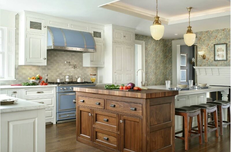 кухня студія в пастельних тонах