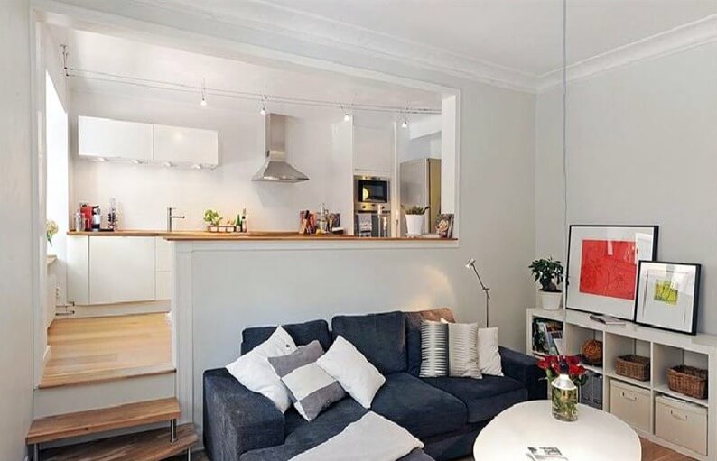 високий подіум кухня