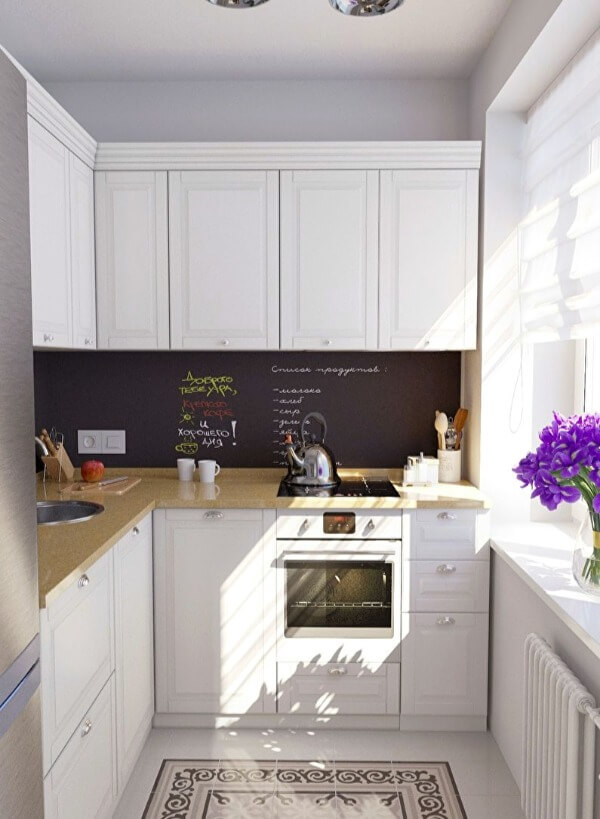 маленькая кухня пол