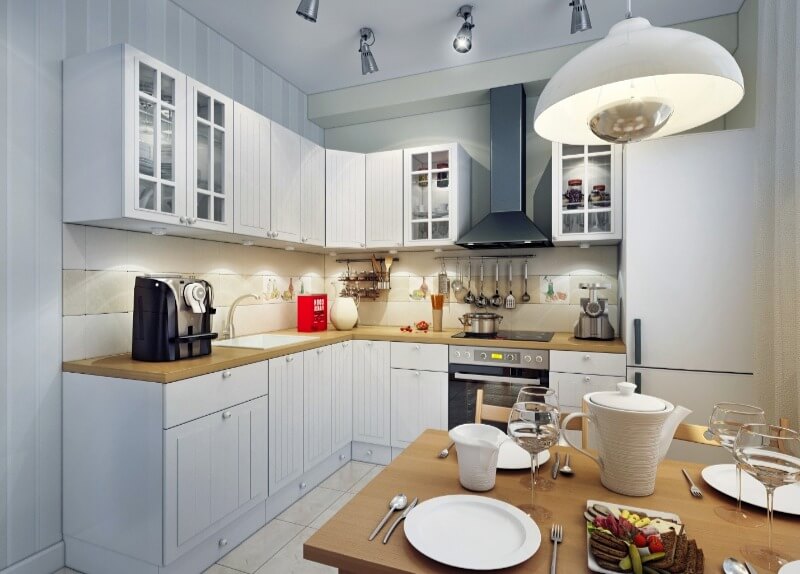 освещение маленькой кухни