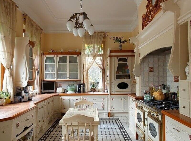 кухня прованс в бежевому кольорі