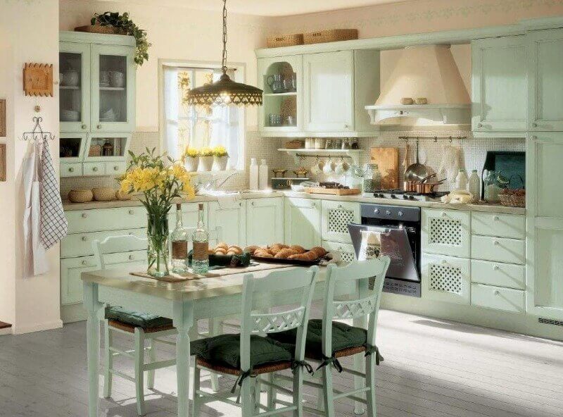 стільці з дерева прованс-кухня