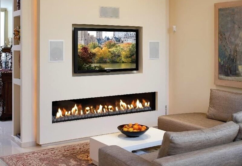 электрокамин в интерьере