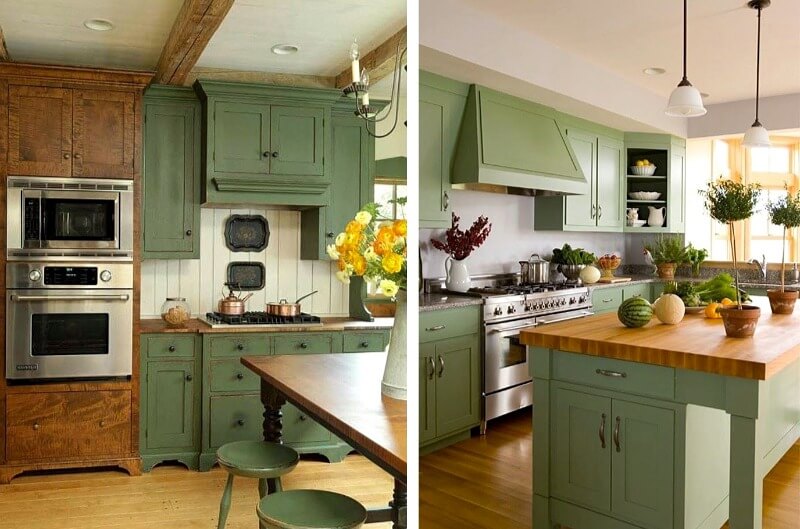 кухня прованс старая мебель