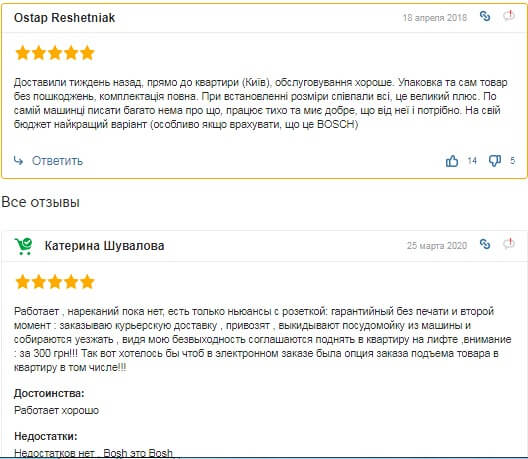 посудомийка BOSCH SMV 24 AX 00 K відгуки