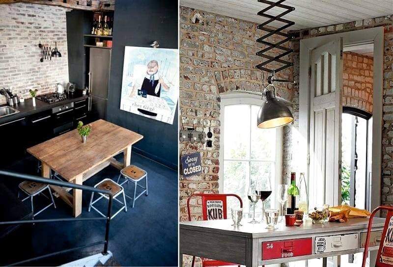 декор кухні в стилі лофт