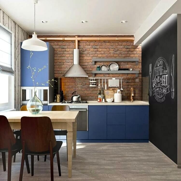 кирпичная кладка на кухне