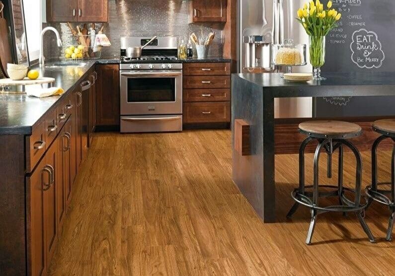 підлога на кухні в стилі лофт