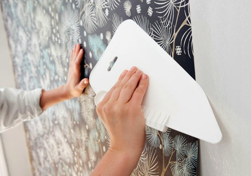 поклейка виниловых обоев