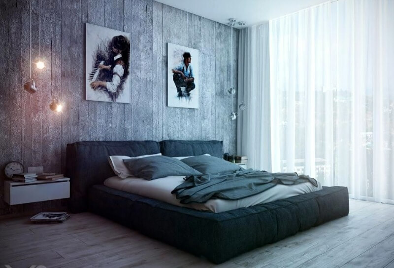 лофт спальня