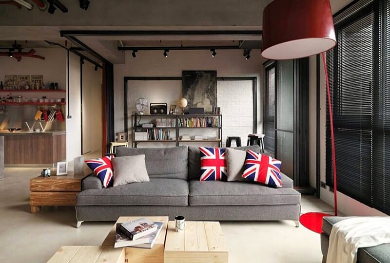 сіра кімната лофт