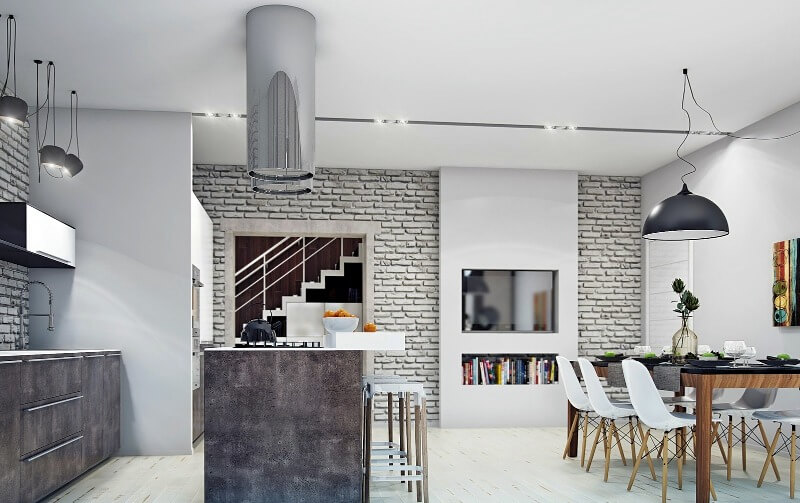 білий колір лофт