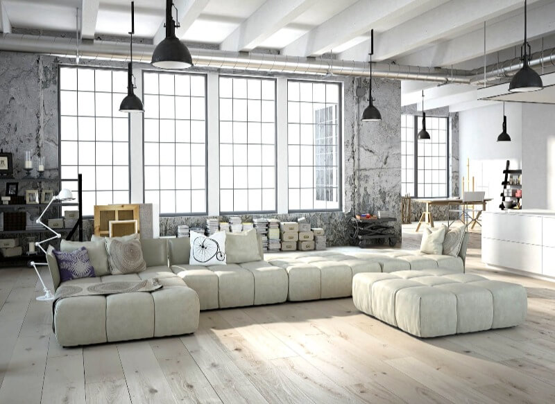 лофт білий колір