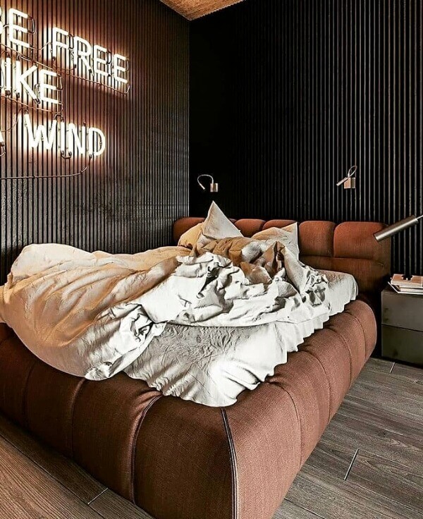 ідеї для дизайну спальні лофт