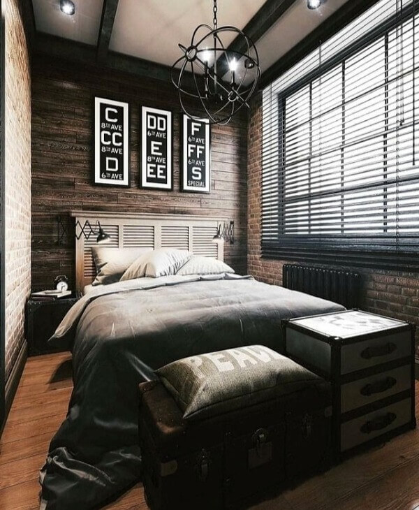 спальня лофт 12 кв м