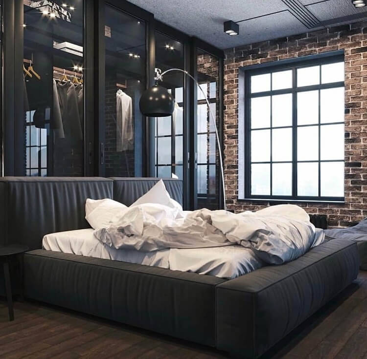 спальня лофт для чоловіка