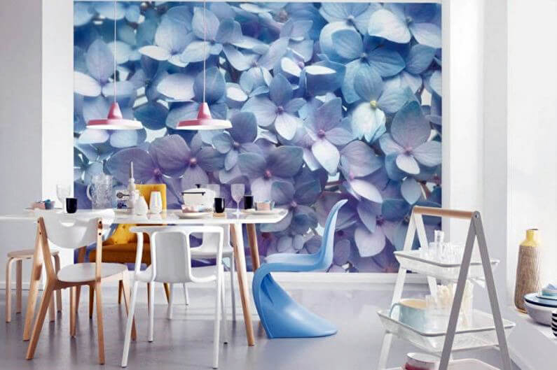 фотообои для кухни с элементами природы