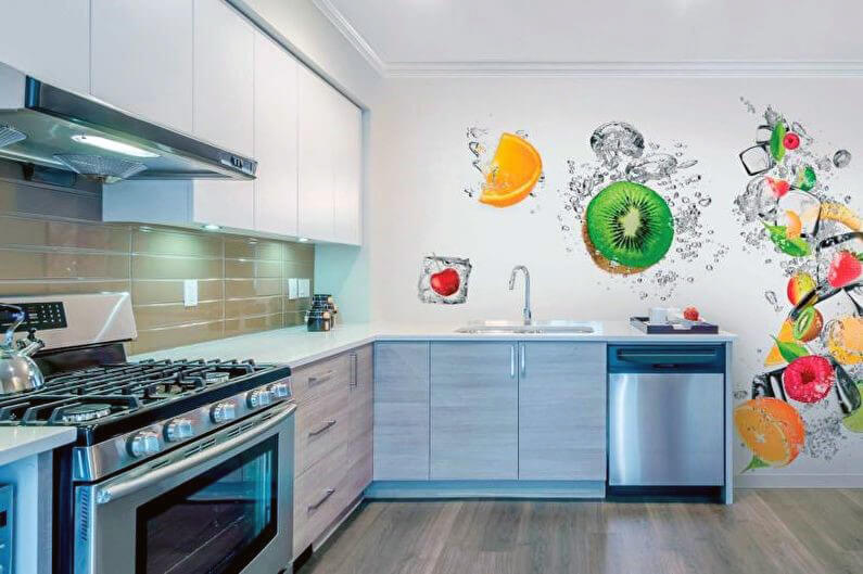 фотошпалери для кухні в стилі модерн