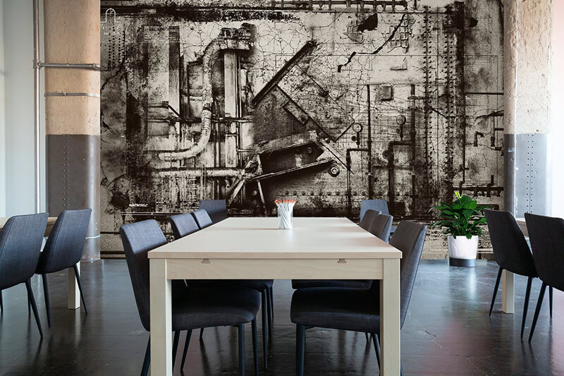 фотообои для кухни в стиле лофт