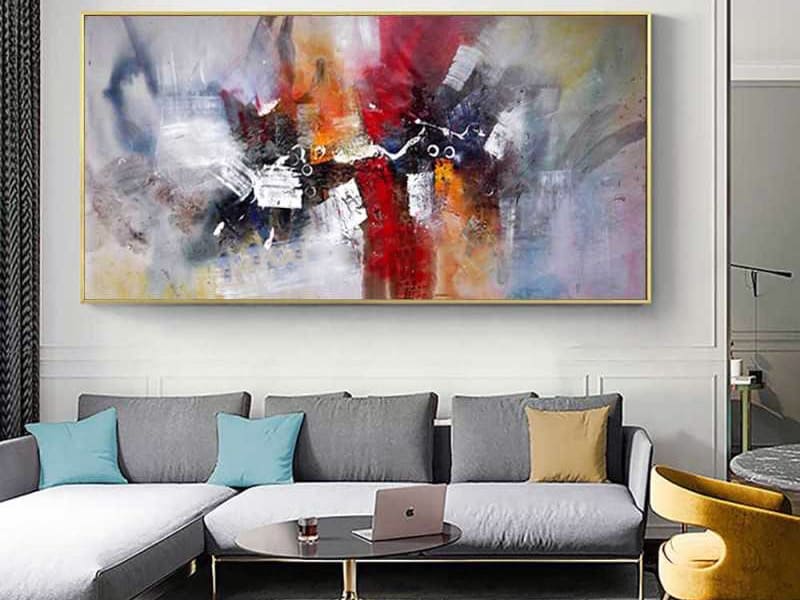 Абстрактна картина в дизайні інтер'єру