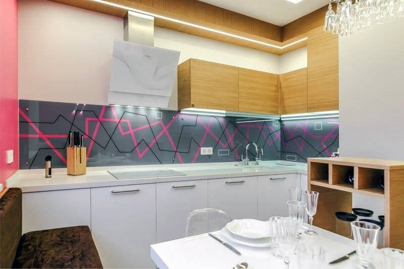 Фартух для кухні з абстрактними мотивами