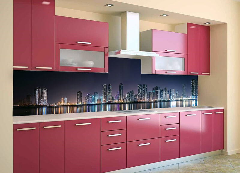 Фартух для кухні з мегаполісом