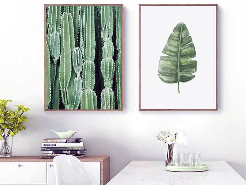 Картини з зеленими відтінками для кімнати